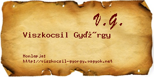 Viszkocsil György névjegykártya