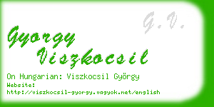 gyorgy viszkocsil business card